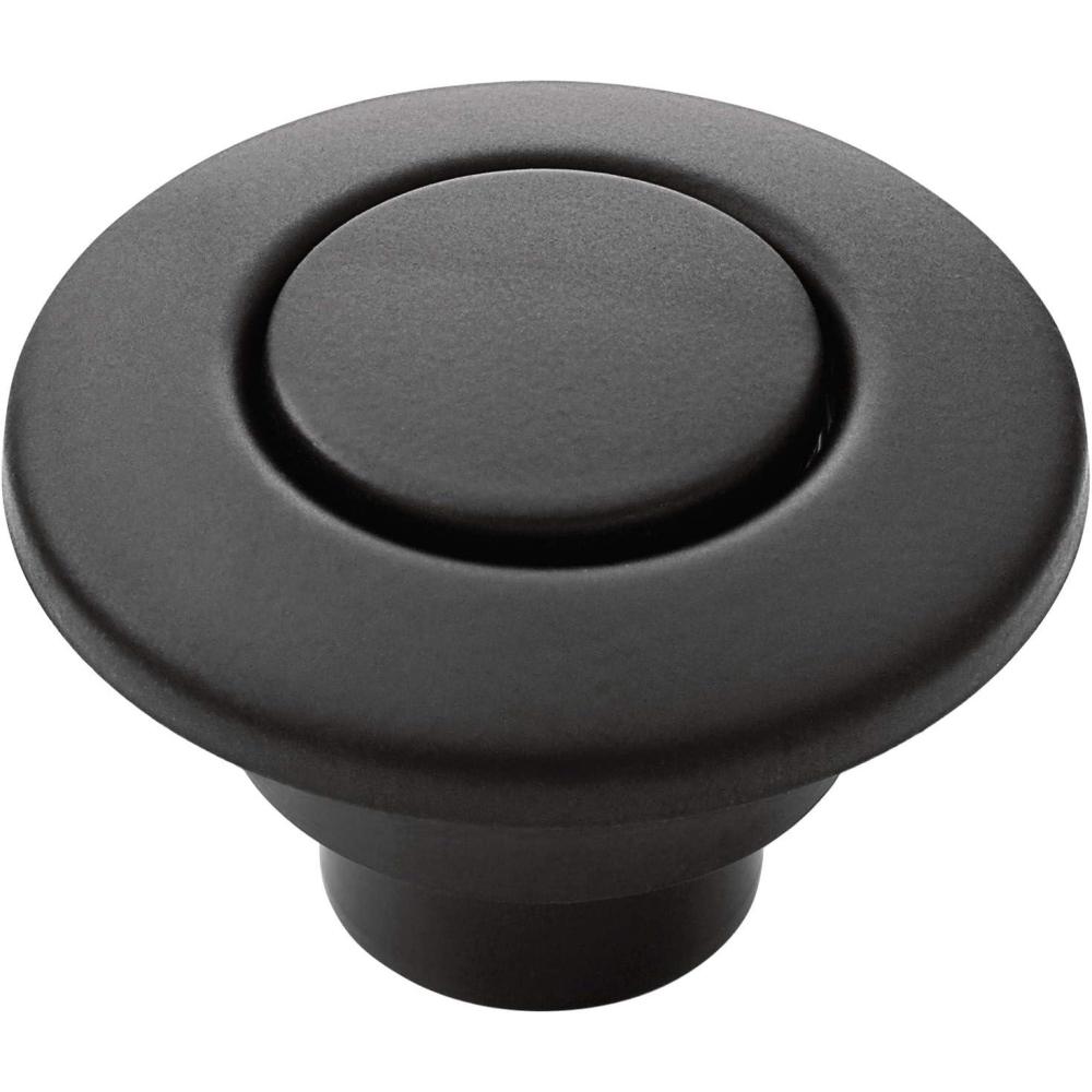 image:imageMoen Matte Black Garbage Disposal Air Switch Coordinating Decorative Button Decorative Button Only Housing Required Button Only Air Switch Sold Separately AS4201BL