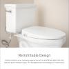 Moen 5-Series White Premium Electronic Bidet Seat with Remote Control and Warm Air Dryer for Elongated Toilets, Electrical Outlet Required, EB2100-E(EB2100 – Elongated)