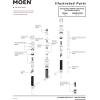 Moen Brass Two Handle 3-Hole Roman Tub Valve Adjustable 1/2-Inch CC Connection, 4792(0.5)