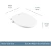 Moen EB500-R 2-Series Standard Non-Electronic Bidet Seat for Round Toilets, White