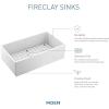 Moen FC301810 Apron-Front Fireclay Single Bowl Undermount Kitchen Sink, 30″, White