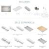 Moen GS161302B Luxe Chef Workstation System 33-Inch Dual Mount Double Bowl Kitchen Sink, Stainless Steel(Single Bowl)