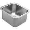 Moen GS18442 1800 Series 16.5-inch 18 Gauge Undermount Single Bowl Stainless Steel Kitchen or Bar Sink
