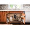 Moen Host Series 3/4 HP Continuous Feed Garbage Disposal with Sound Reduction for Kitchen Sink, Power Cord Included, GXS75C(0.5 HP)