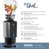 Moen Host Series 3/4 HP Continuous Feed Garbage Disposal with Sound Reduction for Kitchen Sink, Power Cord Included, GXS75C(1 HP)
