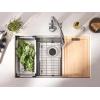 Moen Luxe Chef 18-Gauge Stainless Steel Undermount 32″ x 19″ Single Bowl Workstation Sink, Includes Cutting Board, Flexible Drying Rack, Colander, Bottom Sink Grid, and Drain, GS181020BUX