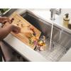 Moen Luxe Chef 18-Gauge Stainless Steel Undermount 32″ x 19″ Single Bowl Workstation Sink, Includes Cutting Board, Flexible Drying Rack, Colander, Bottom Sink Grid, and Drain, GS181020BUX