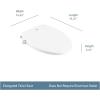 Moen Moen White 2-Series Standard Non-Electronic Bidet Seat for Elongated Seats, EB500-E