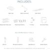 Moen Moen White 2-Series Standard Non-Electronic Bidet Seat for Elongated Seats, EB500-E