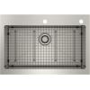 Moen Prep 18-Gauge Stainless Steel Dual Mount 33″ x 22″ x 9″ Double Bowl Low-Divide Kitchen Sink with Bottom Grids Included, GS182082B(Apron Front)
