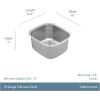 Moen Prep 18-Gauge Stainless Steel Undermount 16.5″ x 18″ Single Bowl Kitchen or Bar Sink, GS18463(Stainless)