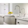 Moen Prep 18-Gauge Stainless Steel Undermount Farmhouse Apron Front 30″ x 21″ Double Bowl Kitchen Sink, G18220
