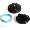 Waste King Black Disposer EZ Mount Garbage Disposal Stopper and Splash Guard for Sink Drain, 1025
