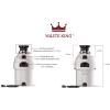 Waste King L-1001 Garbage Disposal with Power Cord, 1/2 HP & L-111 Garbage Disposal with Power Cord, 1/3 HP, Gray(1 HP)