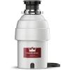 Waste King L-1001 Garbage Disposal with Power Cord, 1/2 HP & L-111 Garbage Disposal with Power Cord, 1/3 HP, Gray(1 HP)