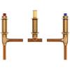 Moen Brass Two Handle 3-Hole Roman Tub Valve Adjustable 1/2-Inch CC Connection, 4792(0.5)