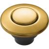 Moen Brushed Gold Garbage Disposal Air Switch Coordinating Decorative Button, Decorative Button Only, Housing Required, AS-4201-BG