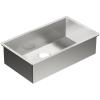 Moen G18180 Prep 18-Gauge Steel Undermount Single Bowl Kitchen Sink, 31-Inch x 18-Inch, Stainless Steel