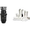 Moen GXP33C Lite Series PRO Compact Continuous Feed Garbage Disposal and Installation Kit
