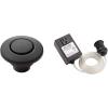 Moen Garbage Disposal Air Switch Decorative Button, Black, AS-4201-BL + Air Switch Base and Control Unit – ARC-4200, Black
