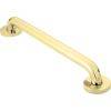 Moen Home Care Bathroom Safety 24 Inch Stainless Steel Handicap Grab Bar for Bathtub and Shower, Slip Resistant Peened Texture, Elderly Assistance Product, Polished Brass, R8724P(Polished Brass)