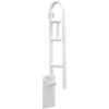 Moen Home Care Bathroom Safety 30 Inch Stainless Steel Flip Up Bathroom HandicapGrab Bar with Toilet Paper Holder, Elderly Assistance Product, R8962FD(Glacier)