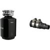 Moen Host Series 3/4 HP Continuous Feed Garbage Disposal with Sound Reduction for Kitchen Sink, Power Cord Included, GXS75C(3/4 HP)