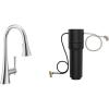 Moen Kurv Chrome 3-in-1 Water Filtration Pull Down Kitchen Faucet, F9126 with Moen F9800 Advanced Carbon Water Filtration System