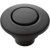 Moen Matte Black Garbage Disposal Air Switch Coordinating Decorative Button, Decorative Button Only, Housing Required, Button Only, Air Switch Sold Separately, AS-4201-BL