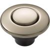 Moen Polished Nickel Garbage Disposal Air Switch Coordinating Decorative Button, Decorative Button Only, Housing Required, AS-4201-NL