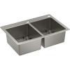Moen Prep 18-Gauge Stainless Steel Dual Mount 33″ x 22″ x 9″ Double Bowl Low-Divide Kitchen Sink with Bottom Grids Included, GS182082B(Double Bowl)