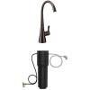 Moen Sip Oil Rubbed Bronze Beverage Faucet with High Arc Rotating Spout Plus Advanced Carbon Water Filtration System for Cleaner Drinking Water, S5520ORB + F9800