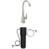 Moen Sip Spot Resist Stainless Beverage Faucet with High Arc Rotating Spout Plus Advanced Carbon Water Filtration System for Cleaner Drinking Water, S5520SRS + F9800