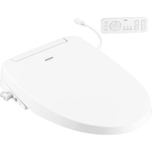 Moen 5-Series White Premium Electronic Bidet Seat with Remote Control and Warm Air Dryer for Elongated Toilets, Electrical Outlet Required, EB2100-E(EB1500 – Elongated)