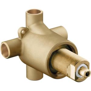 Moen Commercial Three Way Diverter Shower Valve, M-Pact Common Valve System, Replacement Part, Brass, Standard 1/2 Inch Connection, 3360(Pack of 1)