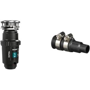 Moen Host Series 3/4 HP Continuous Feed Garbage Disposal with Sound Reduction for Kitchen Sink, Power Cord Included, GXS75C(0.5 HP)