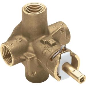 Moen M Pact PosiTemp Pressure Balancing Brass Tub and Shower Valve with IPS Connections, 2510(0.5)
