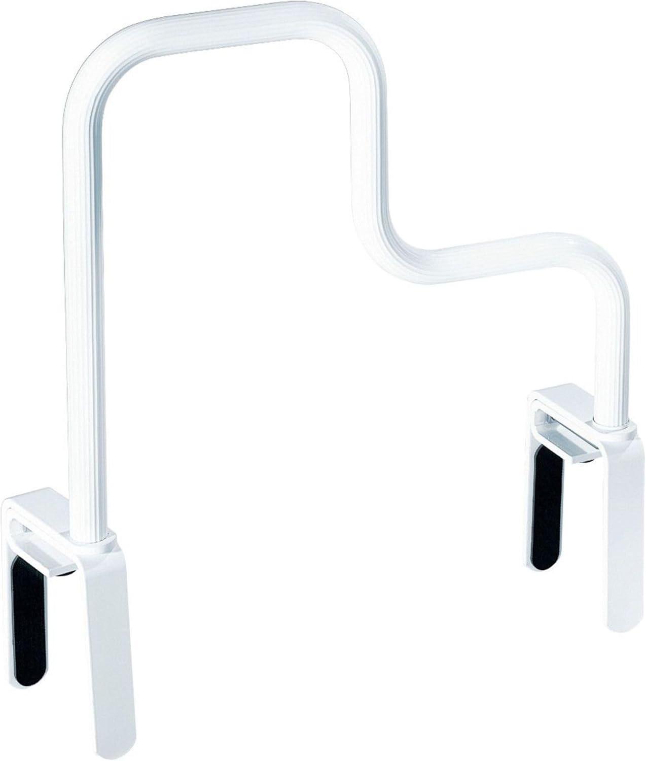 image:imageMoen Home Care MultiGrip Tub Safety Bar Glacier White Secure Bathroom Grab Bar for Bathtub Stability DN7005