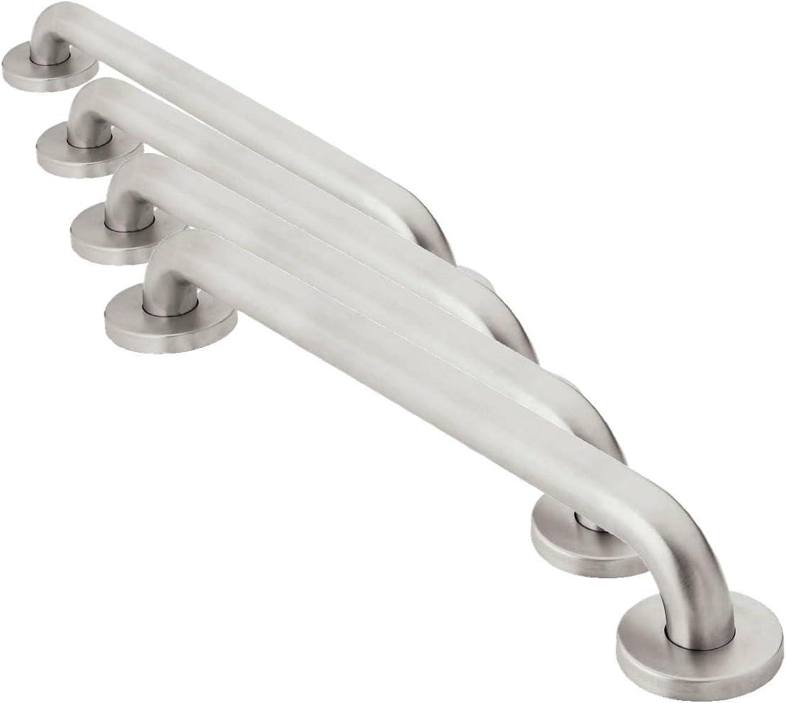 image:imageMoen R8916P Bathroom Safety 16Inch Stainless Steel Bathroom Grab Bar StainlessPeened
