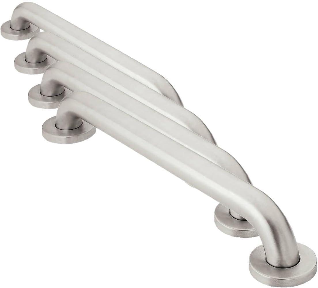 image:imageMoen R8916P Bathroom Safety 16Inch Stainless Steel Bathroom Grab Bar StainlessStainless