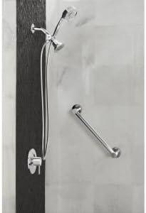 image:imageMoen YG0412CH Bathroom Safety 12Inch Stainless Steel Modern Bathroom Grab Bar ChromeBrushed Nickel