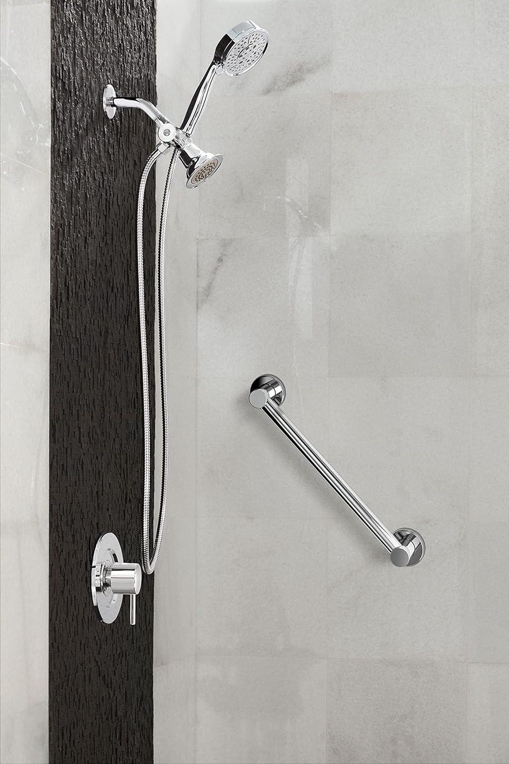 image:imageMoen YG0442BN Bathroom Safety 42Inch Stainless Steel Modern Bathroom Grab Bar Brushed NickelChrome