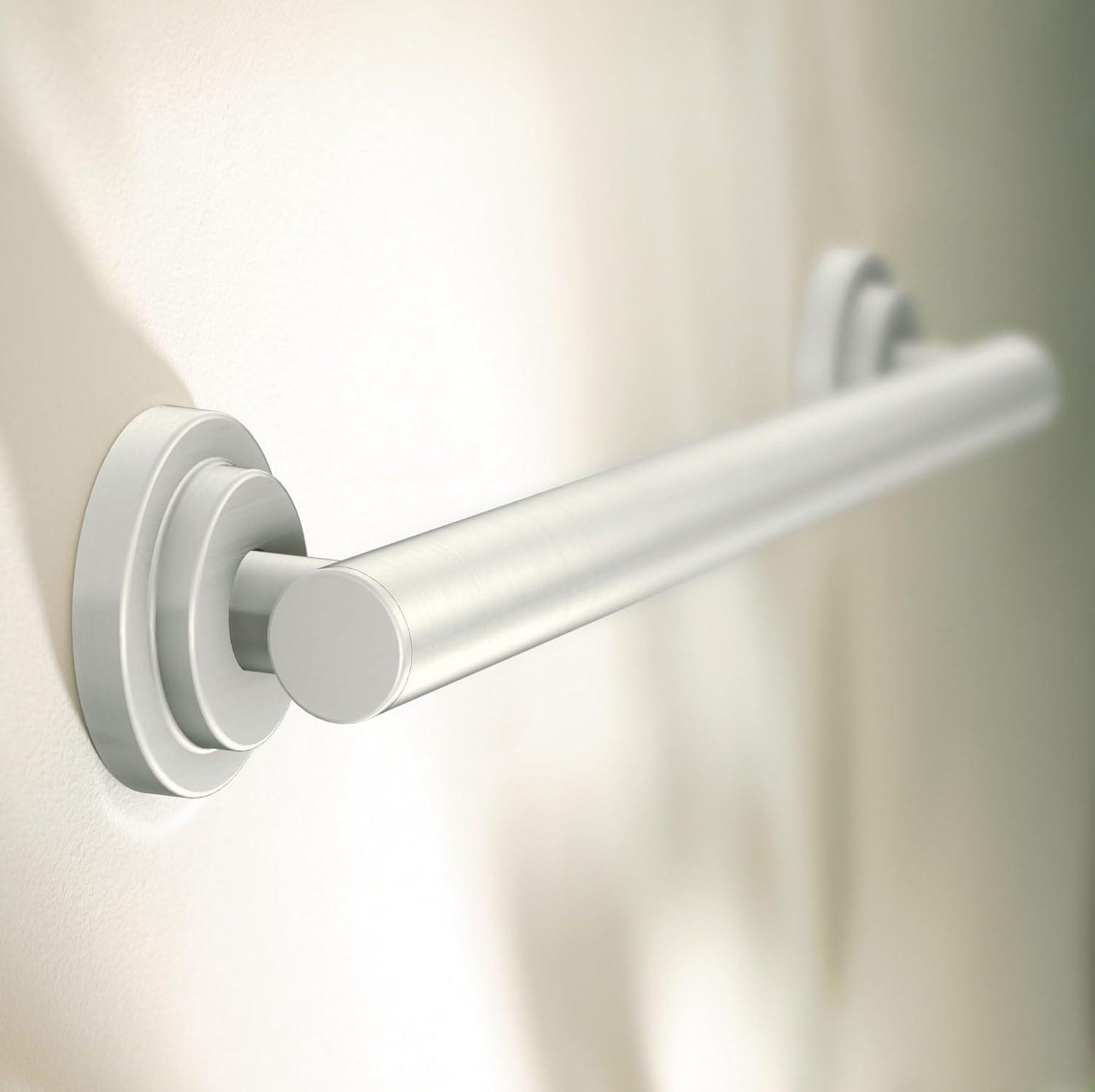 image:imageMoen YG0736BN Bathroom Safety 36Inch Stainless Steel Modern Bathroom Grab Bar Brushed NickelBrushed Nickel