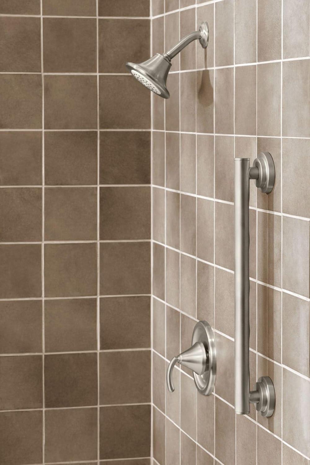 image:imageMoen YG0736BN Bathroom Safety 36Inch Stainless Steel Modern Bathroom Grab Bar Brushed NickelBrushed Nickel