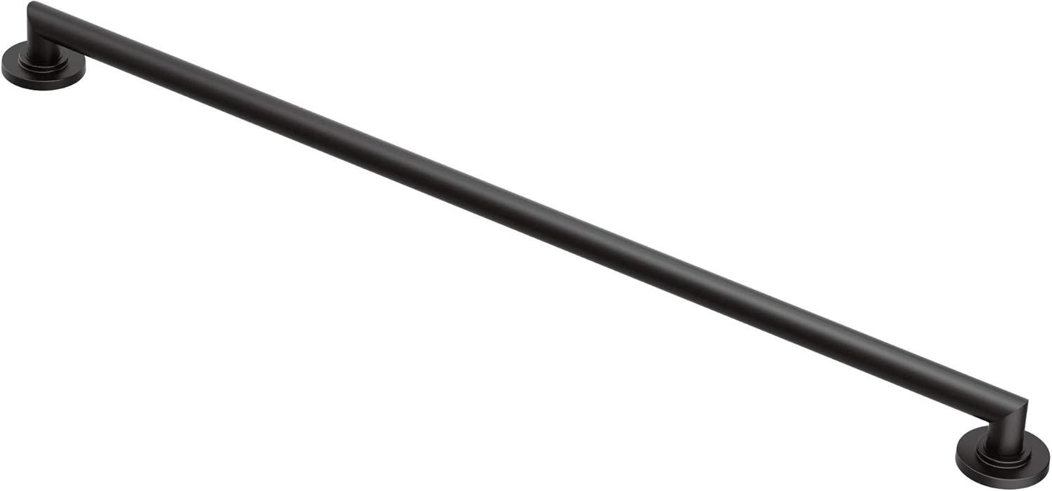 image:imageMoen YG0836CH Bathroom Safety 36Inch Stainless Steel Modern Bathroom Grab Bar ChromeMatte Black