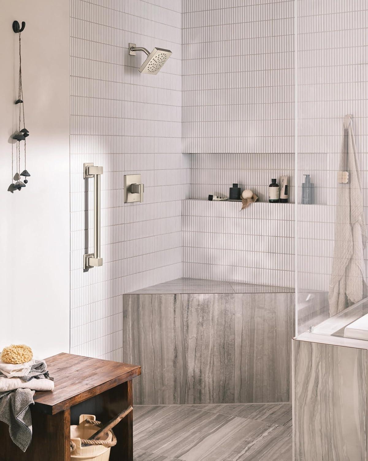image:imageMoen YG8836BN Bathroom Safety 36Inch Stainless Steel Modern Bathroom Grab Bar Brushed NickelBrushed Nickel