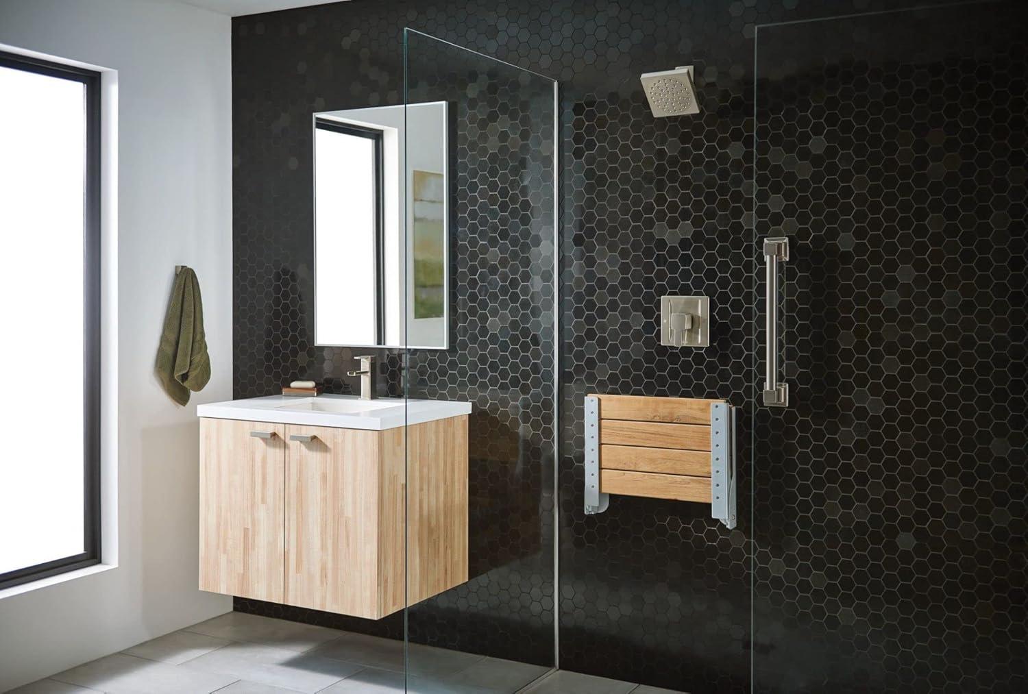 image:imageMoen YG8836BN Bathroom Safety 36Inch Stainless Steel Modern Bathroom Grab Bar Brushed NickelBrushed Nickel