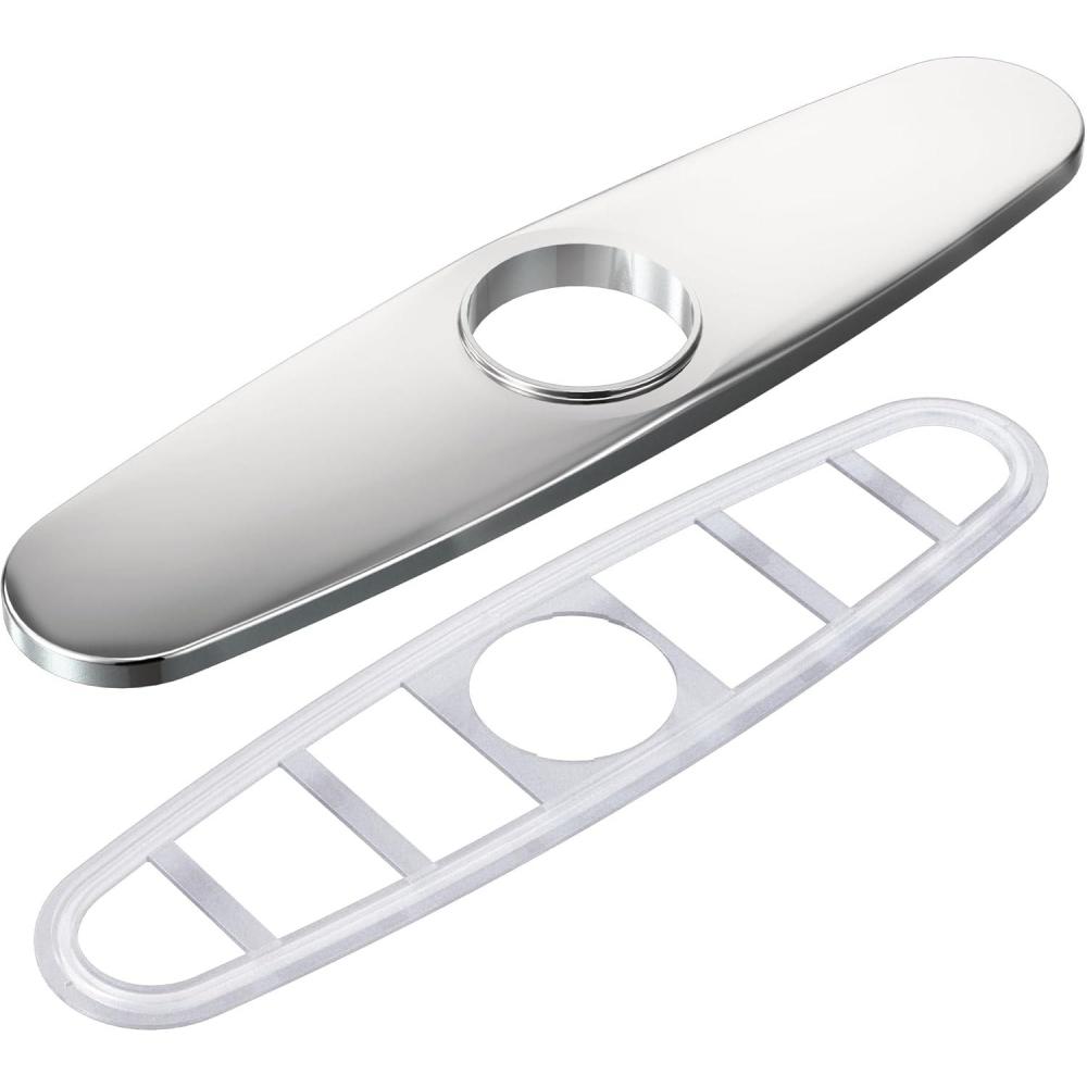 image:imageMoen 141002 Kitchen Faucet Escutcheon Deckplate for 3Hole Installation ChromeChrome