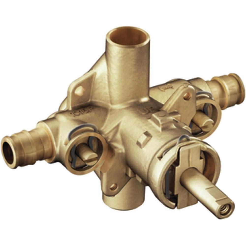 image:imageMoen 8375HD Commercial 12 PosiTempR brass rough in valve includes stops