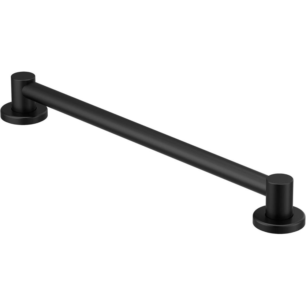 image:imageMoen Align Matte Black 42Inch Stainless Steel Bath Safety Grab Bar with Concealed Screws YG042BG
